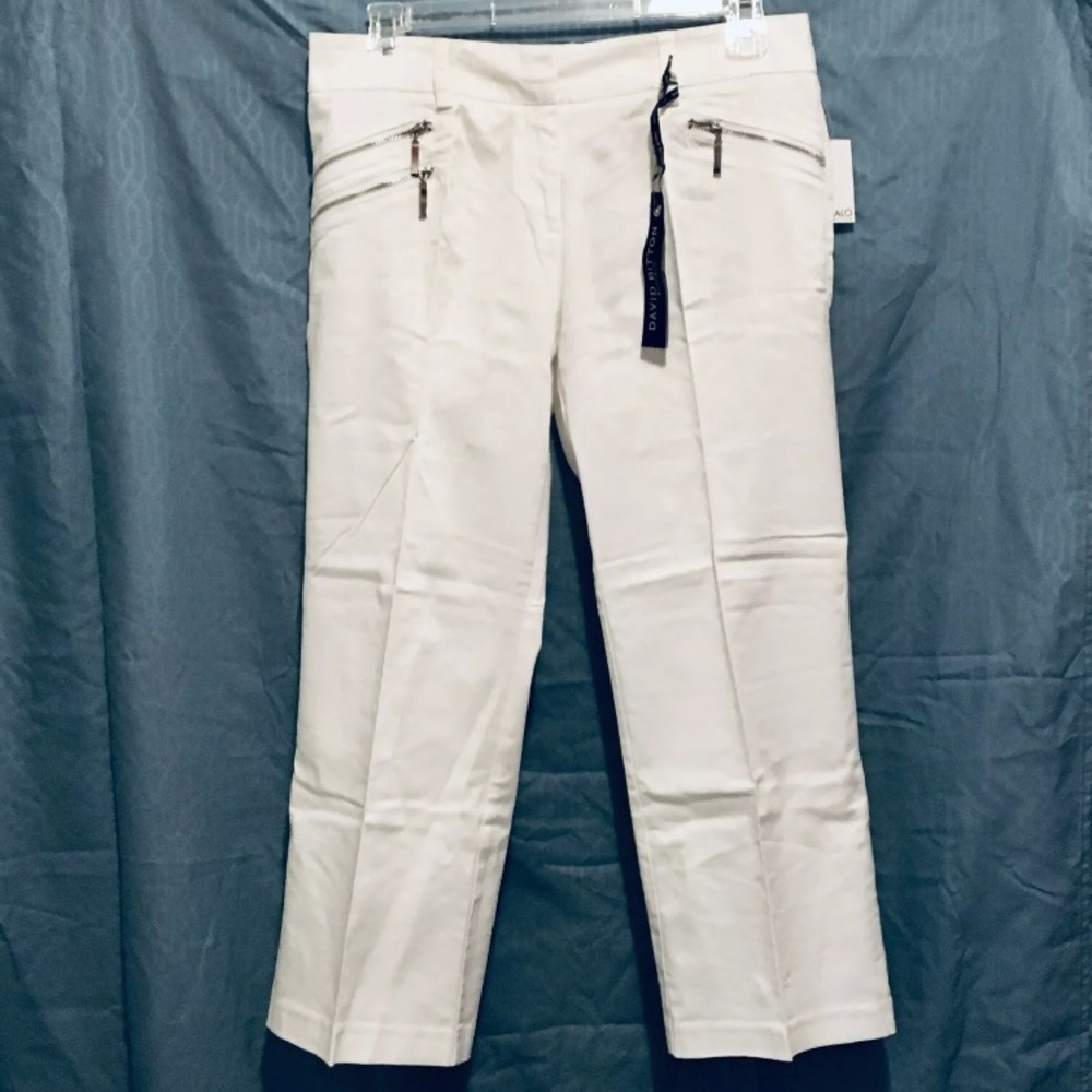 BUFFAFO by David Bitton Sz 28 White Cropped Pants